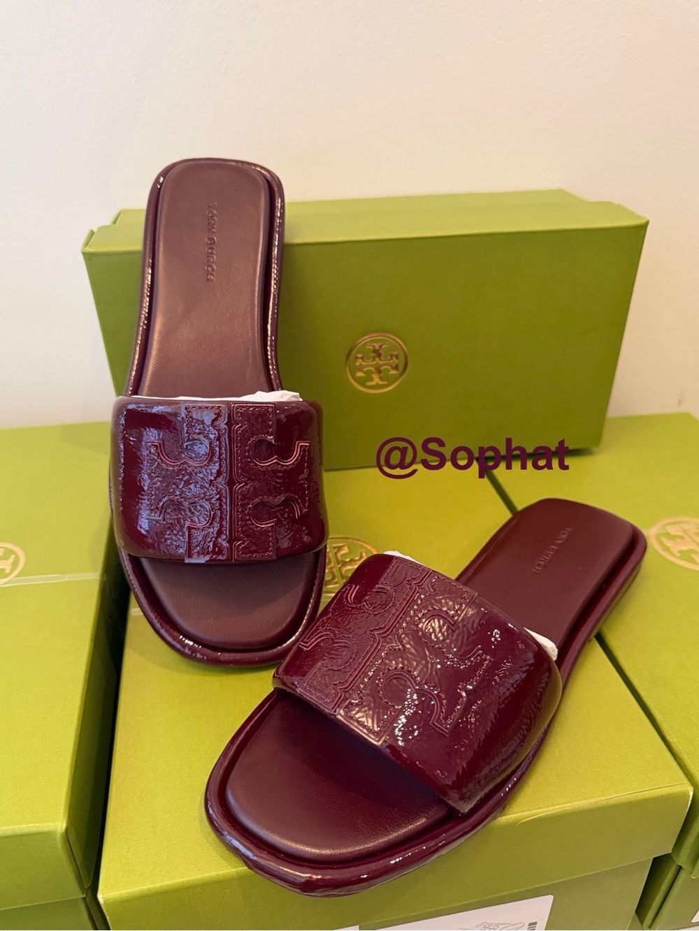 Tory Burch Double T Sport Slide Sandals